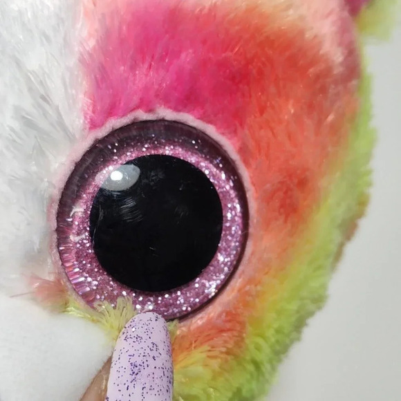 TySilk Isla Beanie Boo Bulldog Dog Plush Stuffed Animal Tie Dye 2017 9" FLAW - Picture 8 of 9